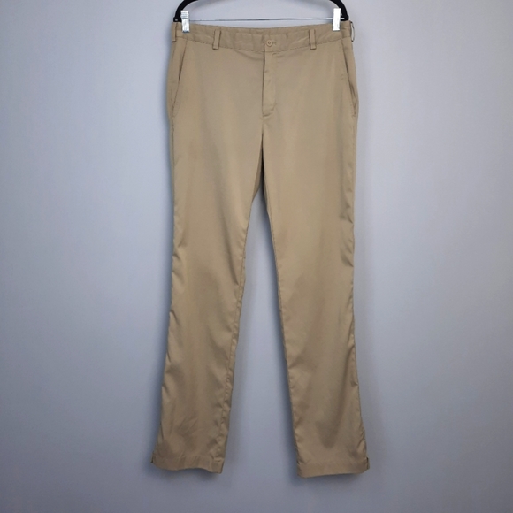 Nike Pants Nike Golf Mens Tan Straight Leg Golf Pants Size 34x36